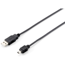Equip USB 2.0 Kabel TypA auf MiniUSB TypB m/m 1,8m schwarz